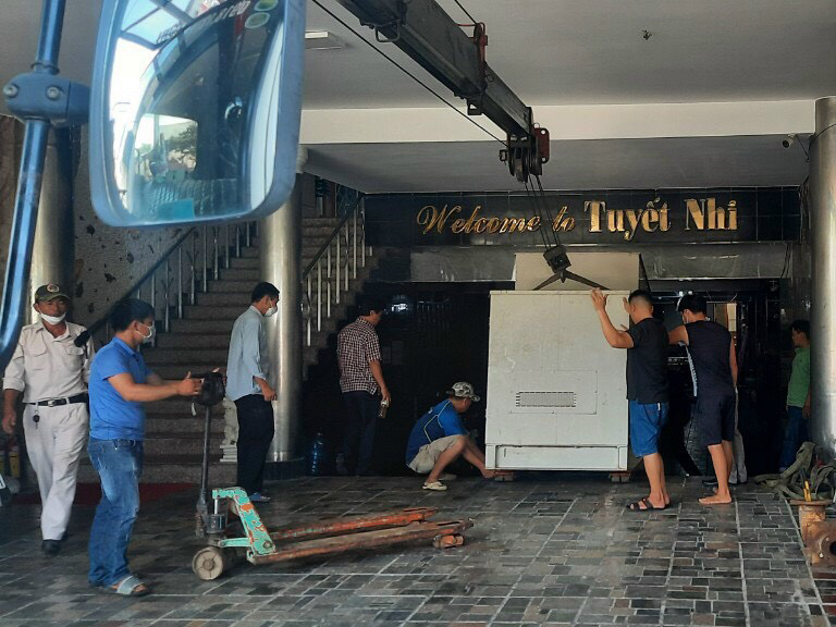 Dịch vụ lắp đặt máy móc ở Tp.Hồ Chí Minh của Nâng cẩu Thanh Nhã