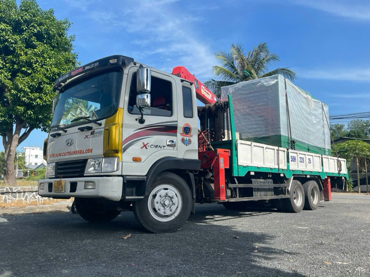 Cho thuê xe cẩu theo dự án giá rẻ năm 2024 ở Tp. HCM