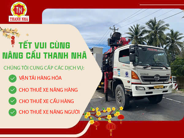 Xe cẩu phục vụ công trình xây dựng