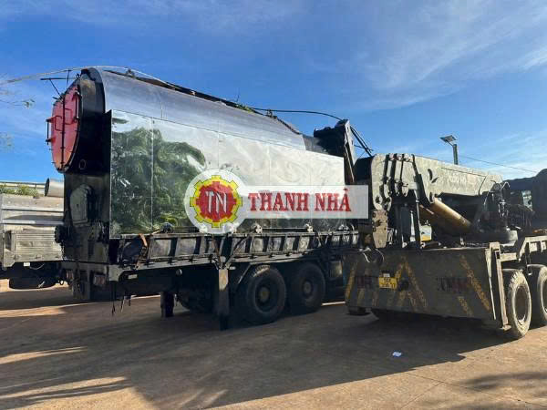 Cho Thuê Xe Cẩu Vận Chuyển Lắp Đặt Nồi Hơi Nặng 30 Tấn Về Bình Phước 