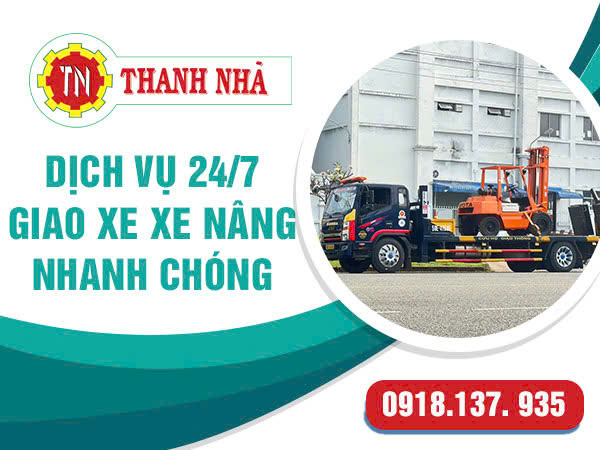 Dịch Vụ Cho Thuê Xe Cẩu Hỗ Trợ Xuống Container Xe Nâng Hàng Chuyên Nghiệp
